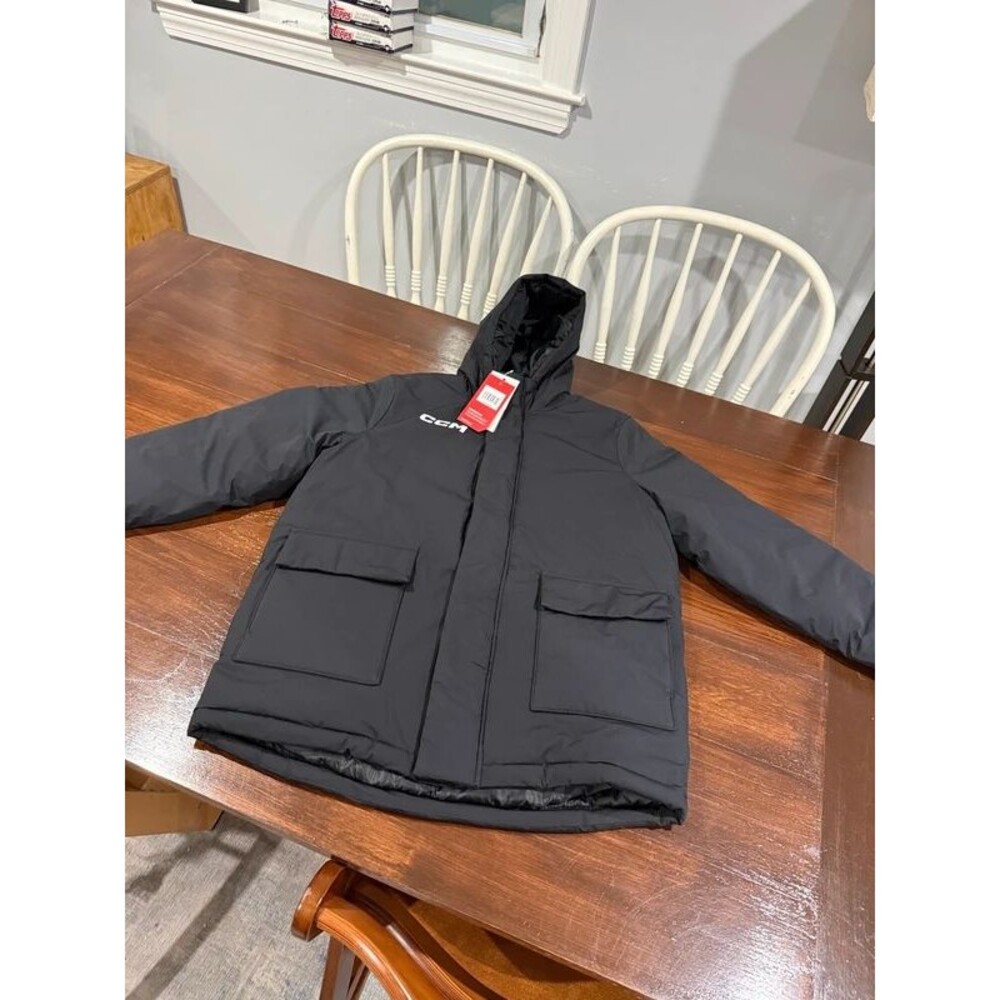 CCM Team Winter Jacket Youth XL Black Hockey Coat New With Tags Tactical Degree